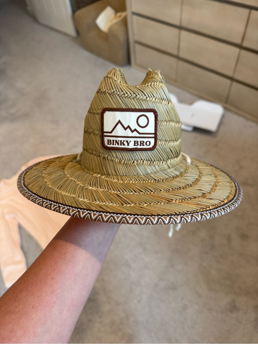 Binky Bro Kids Straw Sun Hat - Natural